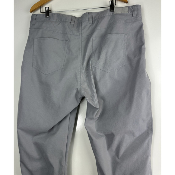 Peter Millar Performance 5-Pocket Core Pant Gray Chino Twill Men's 40 x 32 *Flaw - Picture 11 of 13